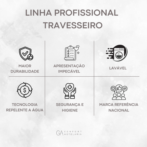 Travesseiro para Hotel 600g 50x70cm – Oasis - TEKA Profiline